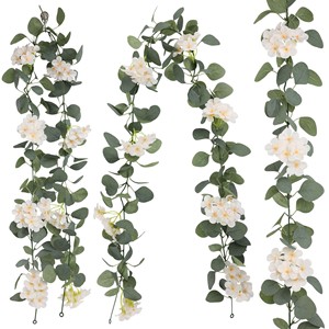 Artificial Hydrangea Vines 178cm White Pink Green Plastic <b>Wedding</b> Home Decor Indoor Ceiling Pipe Concealment - Product Image 5