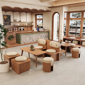 Moderno lujo negocios café comedor bar luz occidental restaurante olla caliente Catering tarjeta asiento <span class=keywords><strong>para</strong></span> Hotel sala de estar cuadrado de madera - Product Image 2