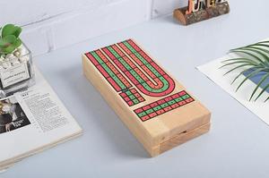 Bảng Cribbage Bằng Gỗ Gấp Được Bán Chạy Hàng OEM Với Chốt Cribbage Bằng Nhựa - Product Image 4