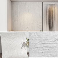 Panneau de revêtement en travertin 3D en ciment et fibres modifiés, feuille de placage flexible, panneau mural extérieur, service OEM, hôpital, maison