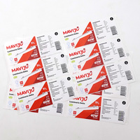 Logo publicitaire personnalisé Pvc produit créer des étiquettes de codes-barres vente en gros Qr Code vinyle autocollants imperméables impression