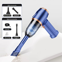 Aspirateur de voiture sans fil 5000PA avec fonction d'aspiration et de soufflage, batterie 4000mAh, adapté au nettoyage de la voiture et à la maison