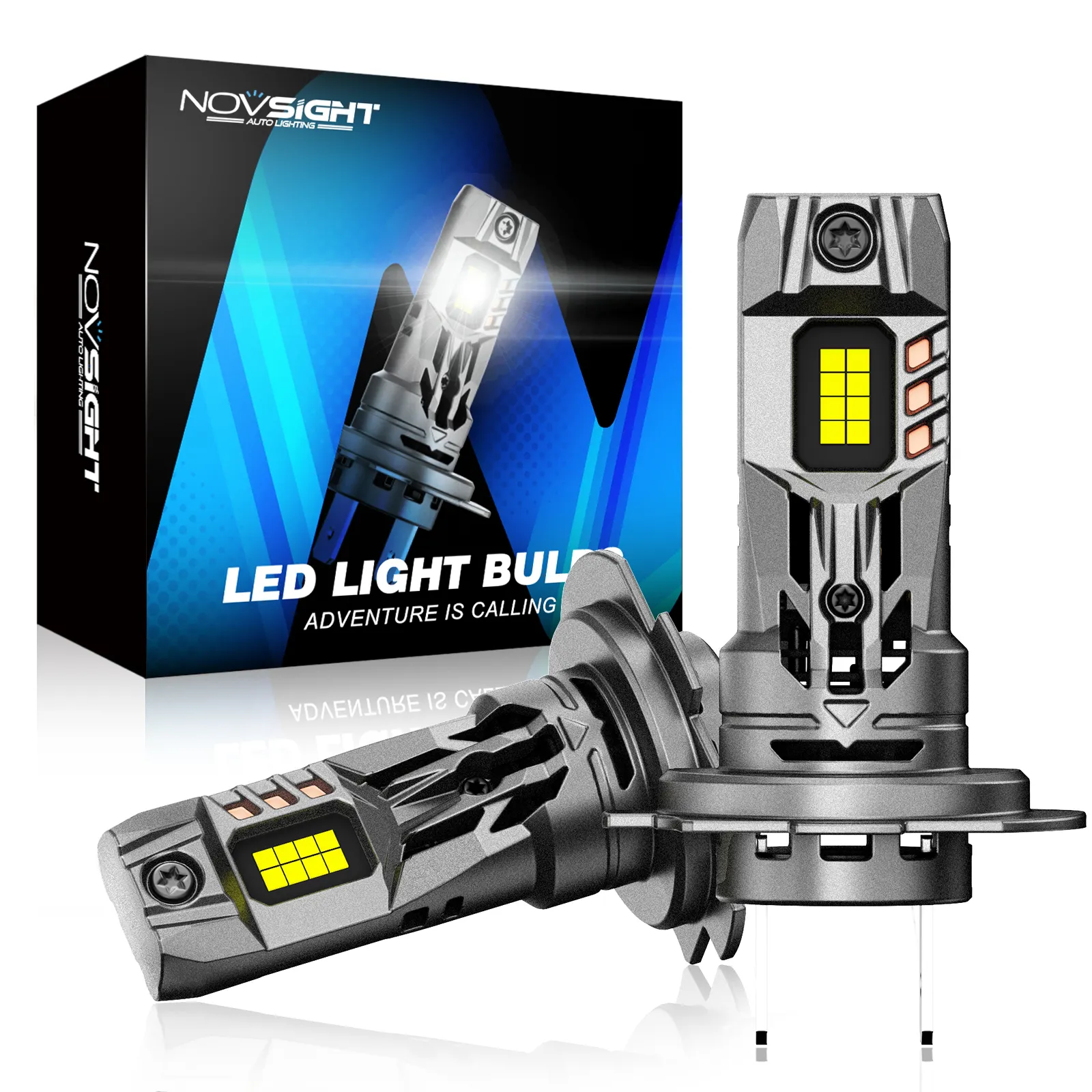 Novsight N63 H18 LED H7 16000LM H1 H8 H11 Светодиодная лампа для автомобильных фар HB3 HB4 9005 9006 Turbo светодиодные лампы 12 В LED H7