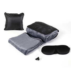 Nouvel ensemble <span class=keywords><strong>pas</strong></span> <span class=keywords><strong>cher</strong></span> prix 4 <span class=keywords><strong>en</strong></span> 1 <span class=keywords><strong>masque</strong></span> pour les yeux, Bouchons d'oreille, voyage u forme oreiller cervical & soutien <span class=keywords><strong>lavable</strong></span> flanelle couverture de voyage// - Product Image 3