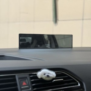 Espejo Retrovisor Adhesivo Gran Angular Curvo Largo Negro para Observación de Bebés Durante la Marcha Atrás del Vehículo, Ayuda para la Marcha Atrás del Automóvil - Product Image 3