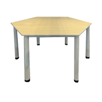 Table d'école au design moderne en forme d'octogone pour étudiants Salle d'entraînement de maternelle Mobilier scolaire