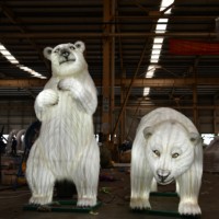 Linternas LED de Seda Chinas Impermeables con Formas de Plantas, Decoraciones para Festivales al Aire Libre, Halloween/Día de Acción de Gracias/Navidad/Año Nuevo