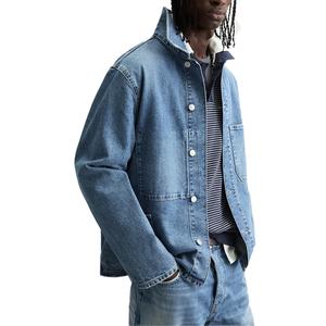 Veste Courte Décontractée Personnalisée en Gros pour Hommes, en Coton Lavé 100%, Veste en Jean Vintage de Haute Qualité pour Hommes - Product Image 2