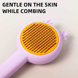 <span class=keywords><strong>Brosse</strong></span> et peigne de massage pour animaux de compagnie en acier inoxydable, très vendus, pour chiens et chats - Outil de toilettage anti-rayures et écologique - Product Image 4