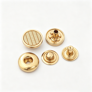 Customized Pattern logo Zinc Alloy Custom Press Metal Snap Button Garment Buttons - Product Image 2