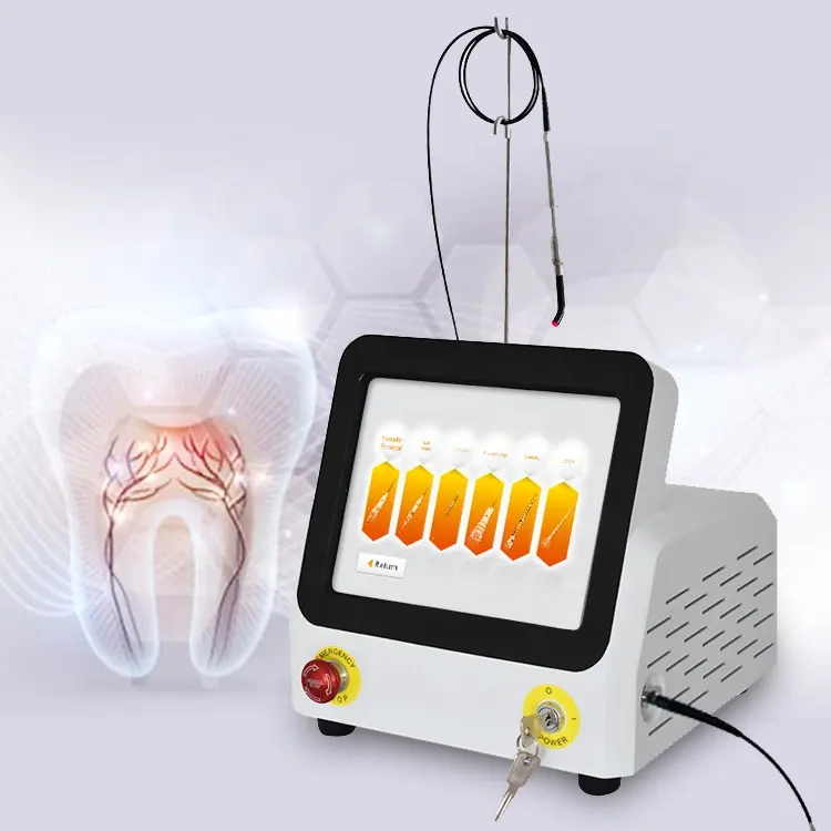 آلة 980 نانومتر شهيرة لعيادات الأسنان لعام 2024 للجراحة قطع الأنسجة الناعمة، تبييض الأسنان، معدات ليزر صمام ثنائي للأسنان