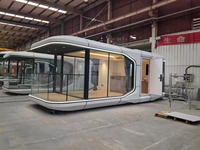 Capsule spatiale préfabriquée de luxe personnalisée pour hôtel-resort, gîte, projet de glamping, imperméable, ignifuge, insonorisée
