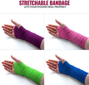 メーカーカラフル5Cm7.5Cm10Cm弾性プリント自己粘着獣医自己粘着包帯ラテックスフレキシブルラップ - Product Image 2