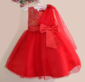 Robe de princesse pour enfants, filles, bébés, pour mariage, spectacle, style Flower Child, produit chinois - Product Image 3