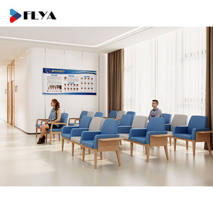 3-Seater หนังสำหรับโรงพยาบาลสำนักงานบริเวณเก้าอี้ห้องรอของธนาคารสนามบินคลินิกผู้ป่วย - Product Image 2