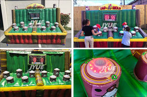 Jeu de Frappeur de Taupes Gonflable Commercial pour 10 Joueurs, Jeu de Carnaval Interactif pour Enfants et Adultes - Product Image 6