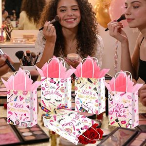 Paquete de 12 Bolsas de Regalo con Temática de Maquillaje para Fiestas Glamurosas, con <span class=keywords><strong>Papel</strong></span> de Seda, para Decoración de Fiestas de Cumpleaños y Spa para Niñas - Product Image 6