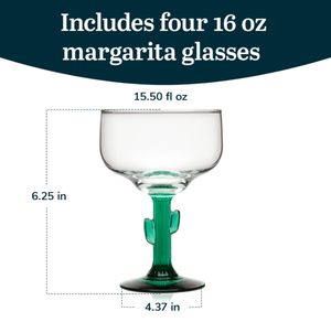 Juego de 4 Vasos con Diseño Único de Cactus Verde para Decoración de Cocina, Bar en Casa, Regalos Divertidos - Product Image 3