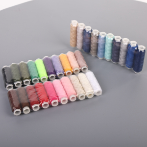 Bán buôn nhà máy price100 % Polyester bobbin chủ đề nhỏ hơn spool may chủ đề cho tay may nhuộm mô hình - Product Image 1