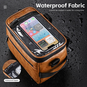 Sac de guidon de vélo WEST BIKING imperméable, grande capacité 4,5 litres, multifonctionnel, facile à transporter, sac avant pour vélo de route - Product Image 3
