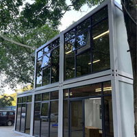 Maison préfabriquée moderne en acier galvanisé à deux étages, imperméable, modulaire, en kit, pour bureau, école, chambre à coucher