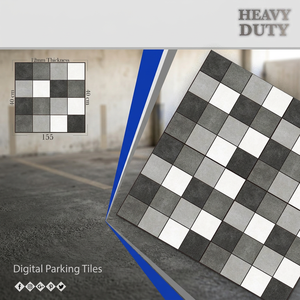 Carreaux de sol en porcelaine émaillée numérique antidérapants pour extérieur, design cubique 40x40cm, nouveau design - Product Image 5