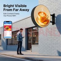 Letrero Comercial Personalizado con Luz LED para Exteriores, Caja de Luz Publicitaria, Pantallas LED Personalizadas, Letrero para Cafetería, Restaurante, Caja de Luz LED