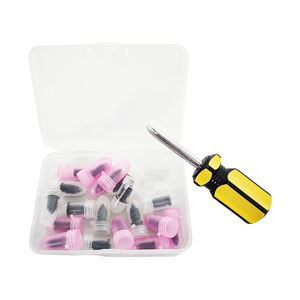 Kit de 60 vis en caoutchouc imperméables <span class=keywords><strong>pour</strong></span> réparation de pneus avec outils <span class=keywords><strong>pour</strong></span> moto, voiture, camionnette - Product Image 1