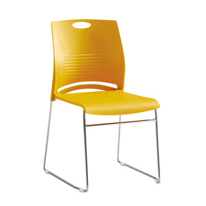 Silla de Conferencia Prosperous Seat, Silla de Oficina Apilable de Metal Blanco para Capacitación - Product Image 4