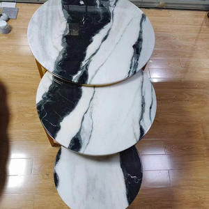 Panda White Marble Natural Stone Polished Slabs Countertop Modern Water Resistant Hotel Lobby Villa Art Gallery Floor <b>Tiles</b> - Product Image 6