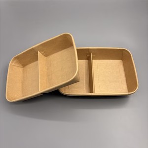 Tazón de Sopa de Fideos de Papel Kraft Ecológico, Resistente al Calor, Cuadrado, para Restaurante, Venta al Por Mayor de Fábrica - Product Image 1