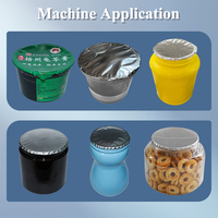 Machine automatique de scellage de gobelets en plastique pour confiture de fruits en rouleau pour fraise myrtille cerise