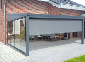 Stores enrouleurs automatiques rétractables à fermeture éclair <span class=keywords><strong>pour</strong></span> l'<span class=keywords><strong>extérieur</strong></span>, stores d'ombrage <span class=keywords><strong>pour</strong></span> <span class=keywords><strong>véranda</strong></span> et écrans de maison - Product Image 4