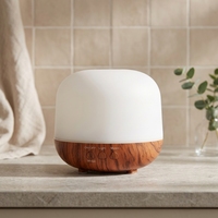 Diffuseur d'arômes ultrasonique 250 ml en gros avec lumière LED, humidificateur d'air silencieux, diffuseur d'huiles essentielles, diffuseur à grain de bois pour la maison