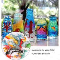 Jouet éducatif préscolaire décorations d'aquarium mini vinyle plastique océan mer animal jouet ensemble pour gâteau cupcake toppers