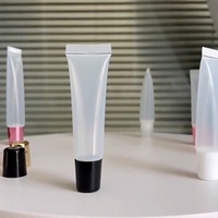 Tubo de Plástico Personalizable con Logotipo, Vacío, de 5ml/10ml/15ml/18ml, para Bálsamo Labial/Lápiz Labial/Brillo Labial, con Tapa de Rosca, Recargable, con Serigrafía
