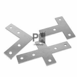Placa de Junta en T Conector L Conexión de perfil de aluminio Soporte de junta de esquina en forma de placa duradera para perfil 2020/3030/4040 - Product Image 5