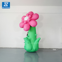 Sculpture gonflable de fleur de modèle de fleurs gonflables de la publicité avec des épines pour la décoration mariage artificiel