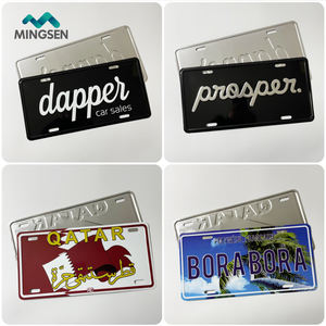 Geen Moq <span class=keywords><strong>Custom</strong></span> Logo Aluminium Reliëf Deocrative Kenteken Voor Voor En Achter Van Auto - Product Image 5