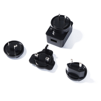 Ice bucket 3.0プラスチックアダプターmx15z5v2.5aUSB壁2000mA AC DC電源アダプター2.4a、交換可能なプラグ付き