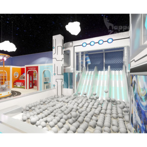 Aire de jeux intérieure pour enfants sur le thème de l'espace, avec manège OVNI, espace de jeu Relo et équipement d'expérimentation scientifique éducatif, pour <span class=keywords><strong>centre</strong></span> <span class=keywords><strong>commercial</strong></span> - Product Image 4