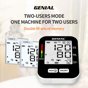 Genialnew new large LCD prezzo di fabbrica monitor digitale per la pressione sanguigna portatile automatico del braccio superiore - Product Image 6