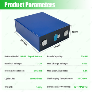 Cellules de batterie Lifepo4 Xiho Ev E 3.2V 50Ah 100Ah 280AH 300Ah 330AH, batteries lithium-ion, batteries de stockage d'énergie solaire pour la maison - Product Image 2
