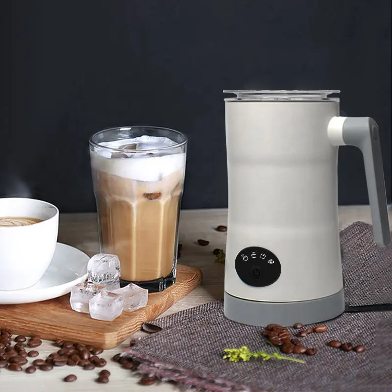 घर उपयोग के लिए बिजली दूध Frother लट्टे गर्म चॉकलेट कॉफी स्टीमर कॉफी के साथ पूरी तरह से ऑटो दूध फोम निर्माता