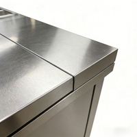 Table de préparation de pizzas réfrigérée, comptoir à pizzas, équipement de cuisine commerciale
