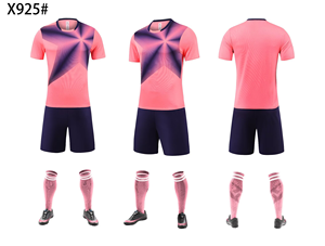 Set Jersey sepak bola merah muda Logo tim kustom baru 23/24 Set Jersey sepak bola tim - Product Image 5