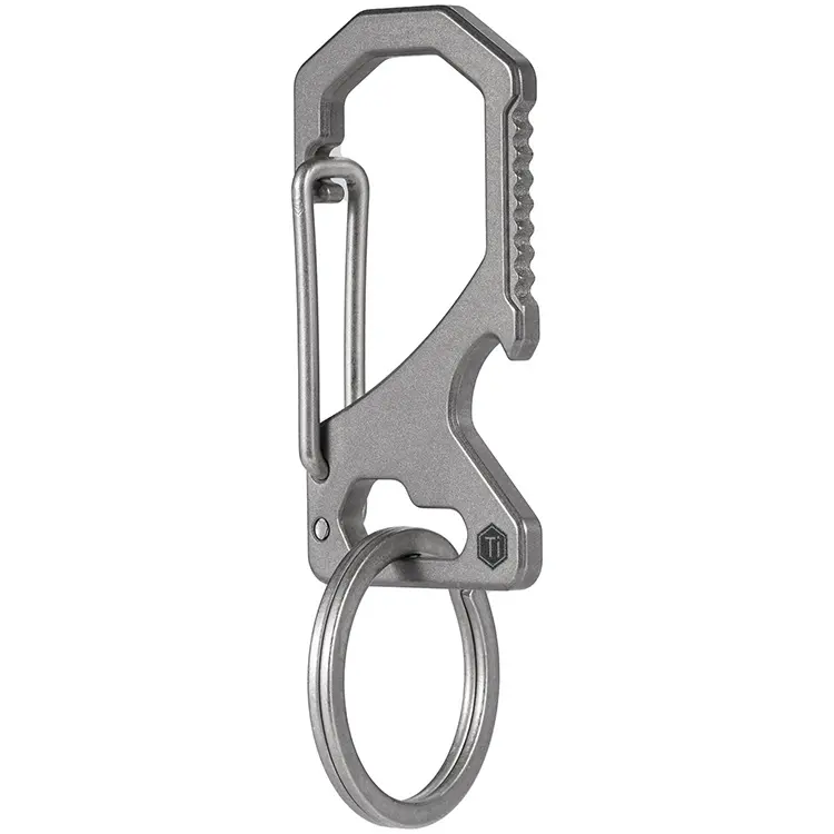 High quality Outdoor Lightweight Titanium Key Chain Quick-release Key Ring Holder Ultra Lightweight Edc For Key Rings