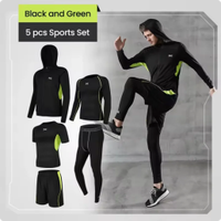 Ensemble de survêtements grande taille pour hommes en polyester respirant imprimé, taille élastique, vêtements de sport personnalisables pour l'entraînement en équipe