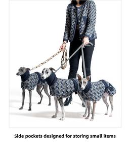 अनुकूलित डिजाइनर शानदार टिकाऊ सर्दियों के पालतू वस्त्र-ठोस अंडे कोट जोड़े क्रिसमस के लिए जोड़े गए मालिक का कोट - Product Image 4