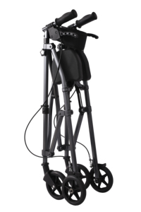 Déambulateur avec siège, déambulateur à roulettes amortissant les chocs pour les personnes âgées, aide à la mobilité <span class=keywords><strong>pliable</strong></span> avec double frein à main pour les personnes âgées - Product Image 4